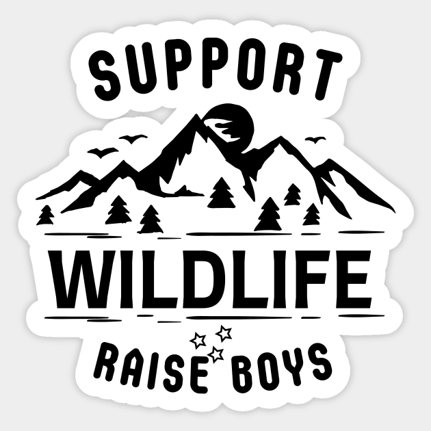 Support Wildlife Raise Boys Sticker by yassinebd